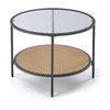 DAKOTA coffee table, smoked / natural