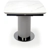 DANCAN extension table, baltas marble / pilkas / l. pilkas / juodas