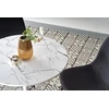 DENVER table, color: top - baltas marble, legs - baltas