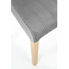 DIEGO 3 chair, color: quilted velvet Stripes - MONOLITH 85