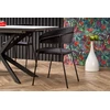 DIESEL extension table, color: top - baltas marble / dark pilkas, legs - juodas