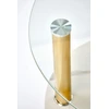 DUCAT S c.table, baltas marble / transparent / auksinis