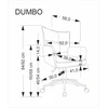 Halmar Biuro kėdė DUMBO Šviesiai pilka