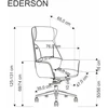 EDERSON office chair, cappuccino