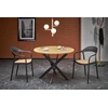 EDGAR table, top - golden oak, legs - juodas