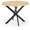 EDGAR table, top - golden oak, legs - juodas
