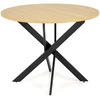 EDGAR table, top - golden oak, legs - juodas