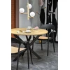 EDGAR table, top - golden oak, legs - juodas