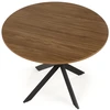 EDGAR table, top - walnut, legs - juodas