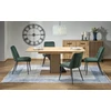 FABIANO extension table, artisan oak / juodas