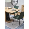 FABIANO extension table, artisan oak / juodas