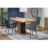 FABIANO extension table, artisan oak / juodas