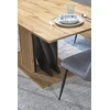 FABIANO extension table, artisan oak / juodas