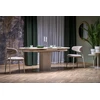 FALONE extension table, color: travertine / cashmere