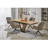 FANIS extension table, natural / juodas