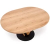 FANIS round extension table, natural / juodas