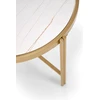FATIMA set of two coffee tables, baltas marble / auksinis