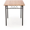 FAUST set + 4 chairs color: natural oak / juodas