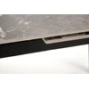 FELIX extension table, pilkas marble / juodas