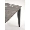 FELIX extension table, pilkas marble / juodas