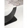 FERNANDO extension table, baltas marble / juodas