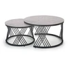 FLAMINGO set of 2 coffee tables, pilkas marble