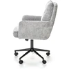 FLORES swivel armchair, light pilkas