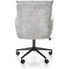 FLORES swivel armchair, light pilkas
