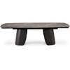 FORUM extension table, juodas marble / juodas