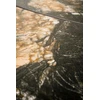 FORUM extension table, juodas marble / juodas