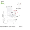 Signal Meble Biuro kėdė Q-744, pilka