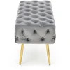 Fotelis ATHENA bench color: pilkas / auksinis