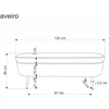 Fotelis AVEIRO bench with storage funstion, creamy