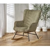 Fotelis BELMIRO rocking chair, olive