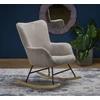 Fotelis BELMIRO rocking chair, pilkas