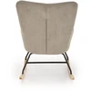 Fotelis BELMIRO rocking chair, pilkas