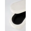Fotelis BLISS bench with storage function, creamy