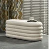 Fotelis BLISS bench with storage function, creamy