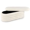 Fotelis BLISS bench with storage function, creamy