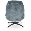Fotelis Blue DARIO leisure chair, with stool, mėlynas