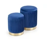 Fotelis MONTY set of two stools: color: dark mėlynas