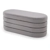 Fotelis CALPI bench with storage function, pilkas
