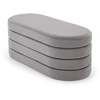 Fotelis CALPI bench with storage function, pilkas