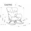 Fotelis CASTRO leisure chair color: beige
