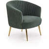 Fotelis CROWN l. chair, color: dark žalias