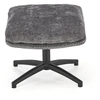 Fotelis DARIO leisure chair, with stool pilkas