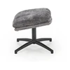 Fotelis DARIO leisure chair, with stool pilkas