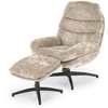 Fotelis DARIO leisure chair, with stool, beige