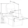 Fotelis FELIPE 2 recliner color: mustard