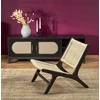 Fotelis FODEN leisure chair, juodas / natural